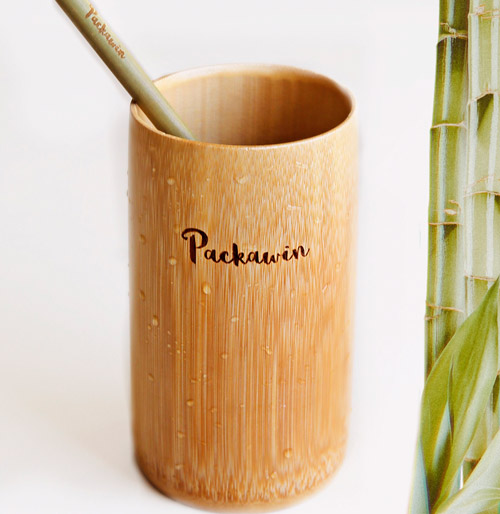 Vaso de bambú para llevar - El Desván del Gato